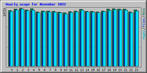 Hourly usage for November 2022