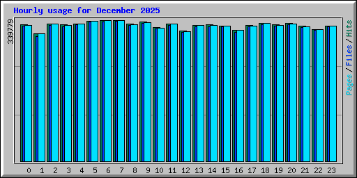 Hourly usage for December 2025